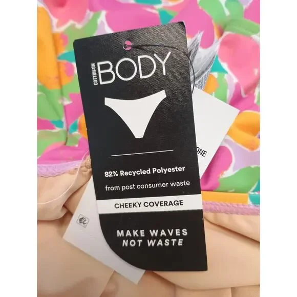 Cotton On Women's Floral-Print Cheeky One-Piece Swimsuit Size XL NWT - Picture 11 of 12